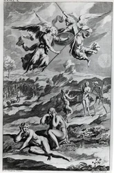 Adam and Eve after the Fall, illustration from John Milton